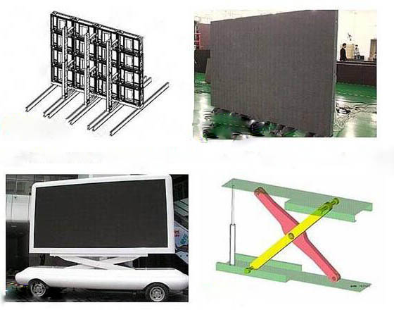 移動(dòng)便攜式led顯示屏安裝方式示意圖